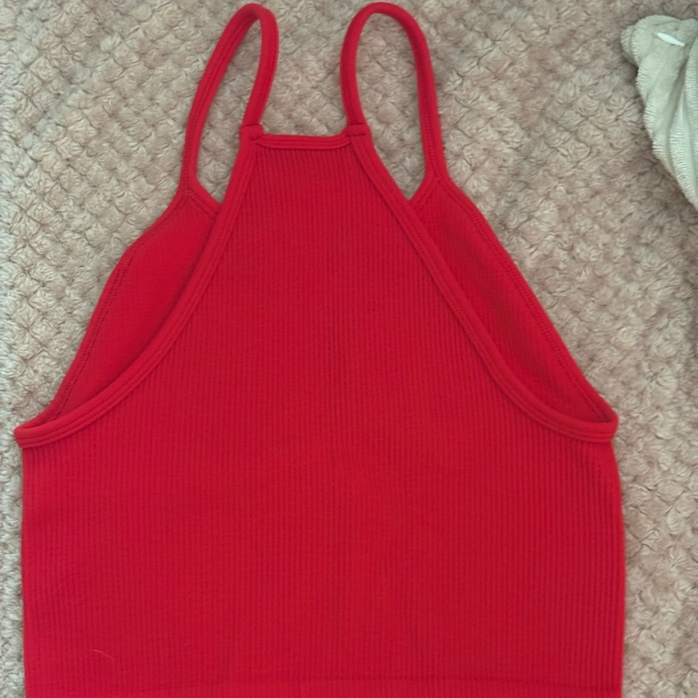 Colorful Ribbed Crop Tank Tops - Picture 2 of 6